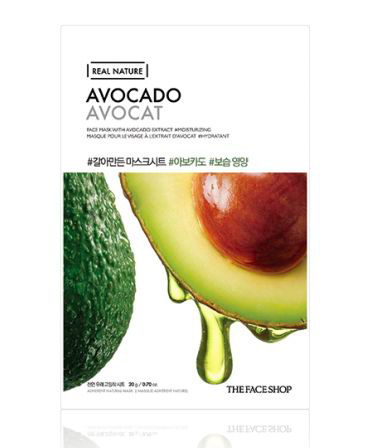 The Face Shop Hydrating Avocado Sheet Mask